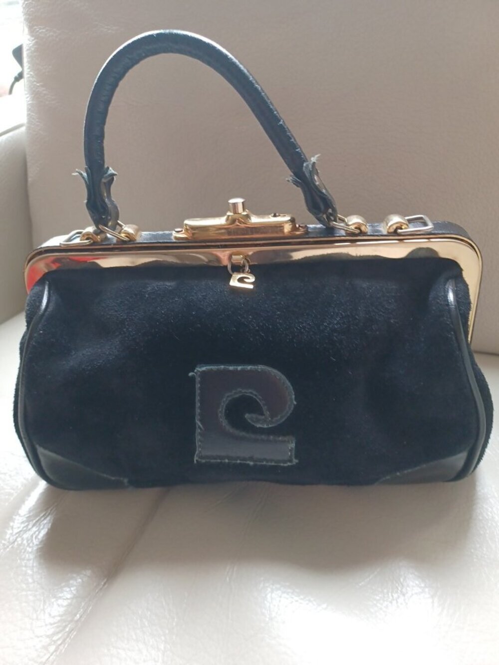 Vintage Suede Pierre Cardin Bag 70s